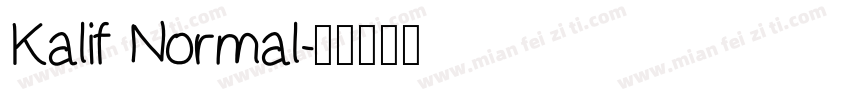 Kalif Normal字体转换